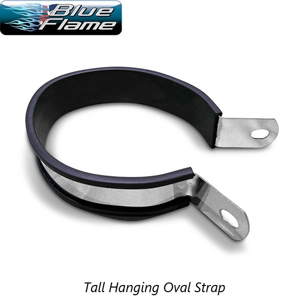 Exhaust Oval Hanging Strap Body Band Silencer TALL STRAP