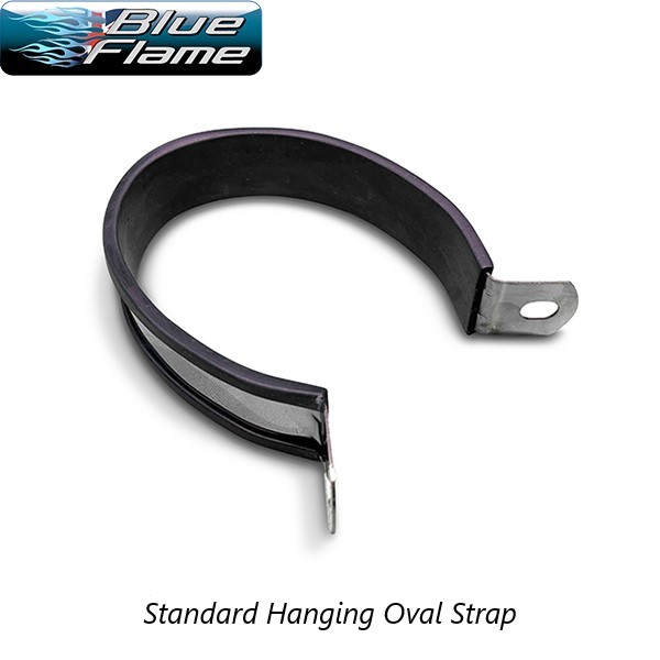 Exhaust Oval Hanging Strap Body Band Silencer