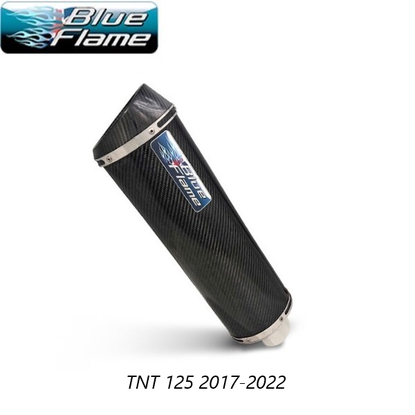 BENELLI TNT 125 2017-2022 BLUEFLAME CARBON EXHAUST SILENCER MUFFLER