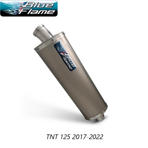 BENELLI TNT 125 2017-2022 BLUEFLAME TITANIUM SINGLE PORT EXHAUST SILENCER