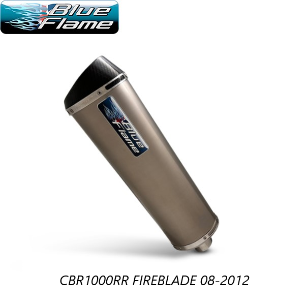 HONDA CBR1000RR FIREBLADE 2008-2012 BLUEFLAME TITANIUM WITH CARBON TIP EXHAUST SILENCER