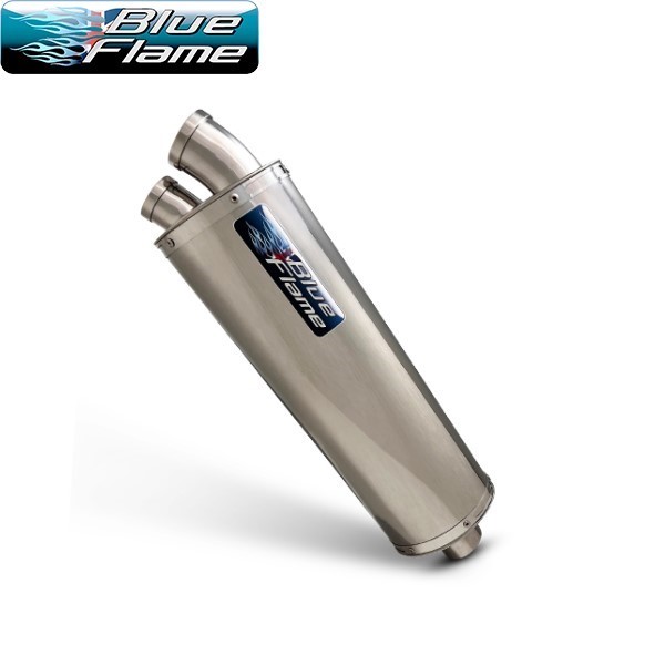 KTM ADVENTURE 1090 2001-2019 BLUEFLAME STAINLESS STEEL TWIN PORT EXHAUST SILENCER