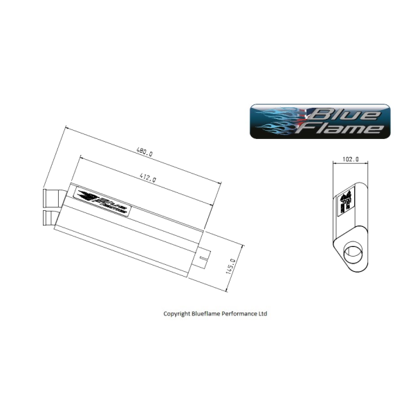 APRILIA RSV1000 MILLE 1998-2003 EXHAUST SILENCER MUFFLER STAINLESS STEEL TRI-OVAL 